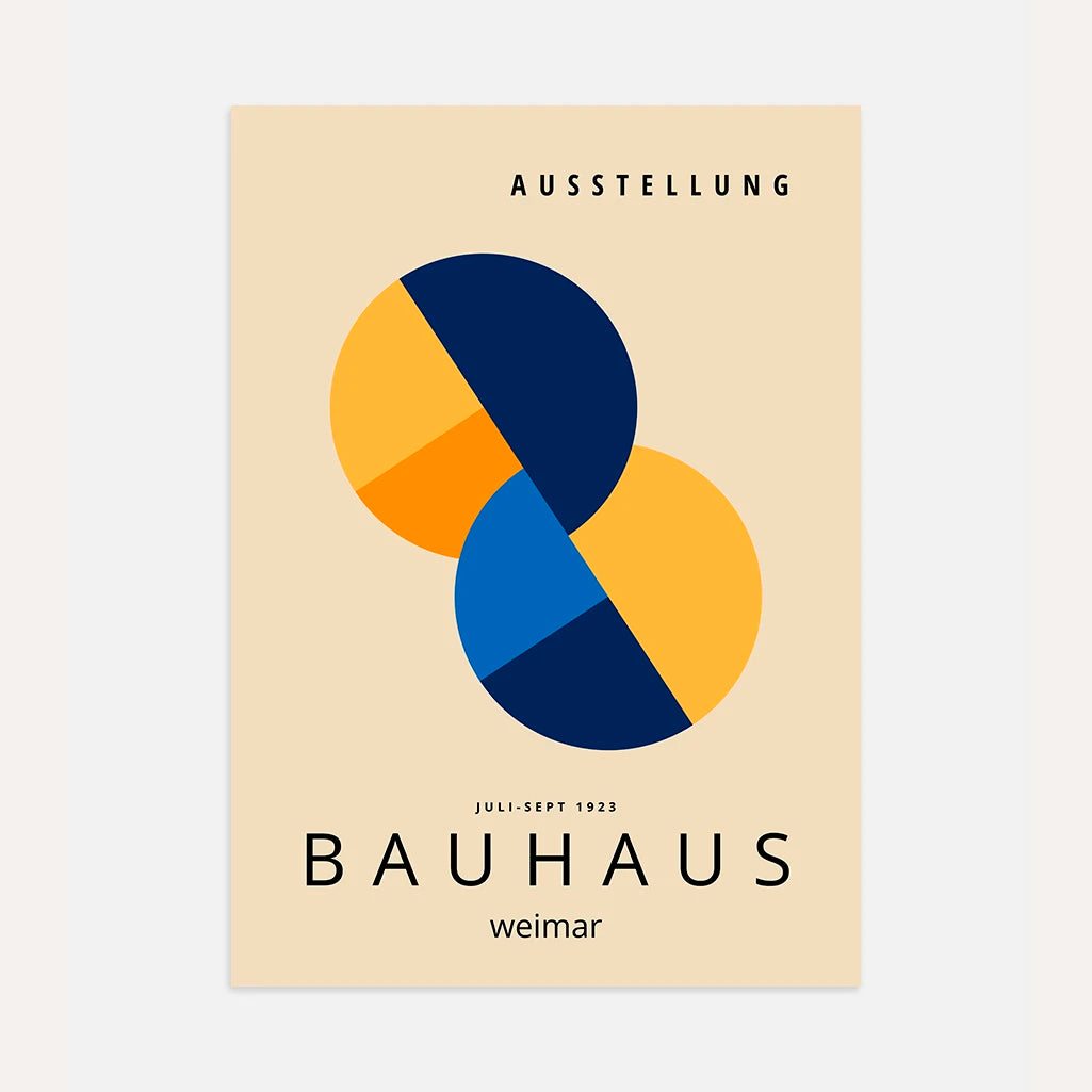 Bauhaus Overlappende Vormen Poster