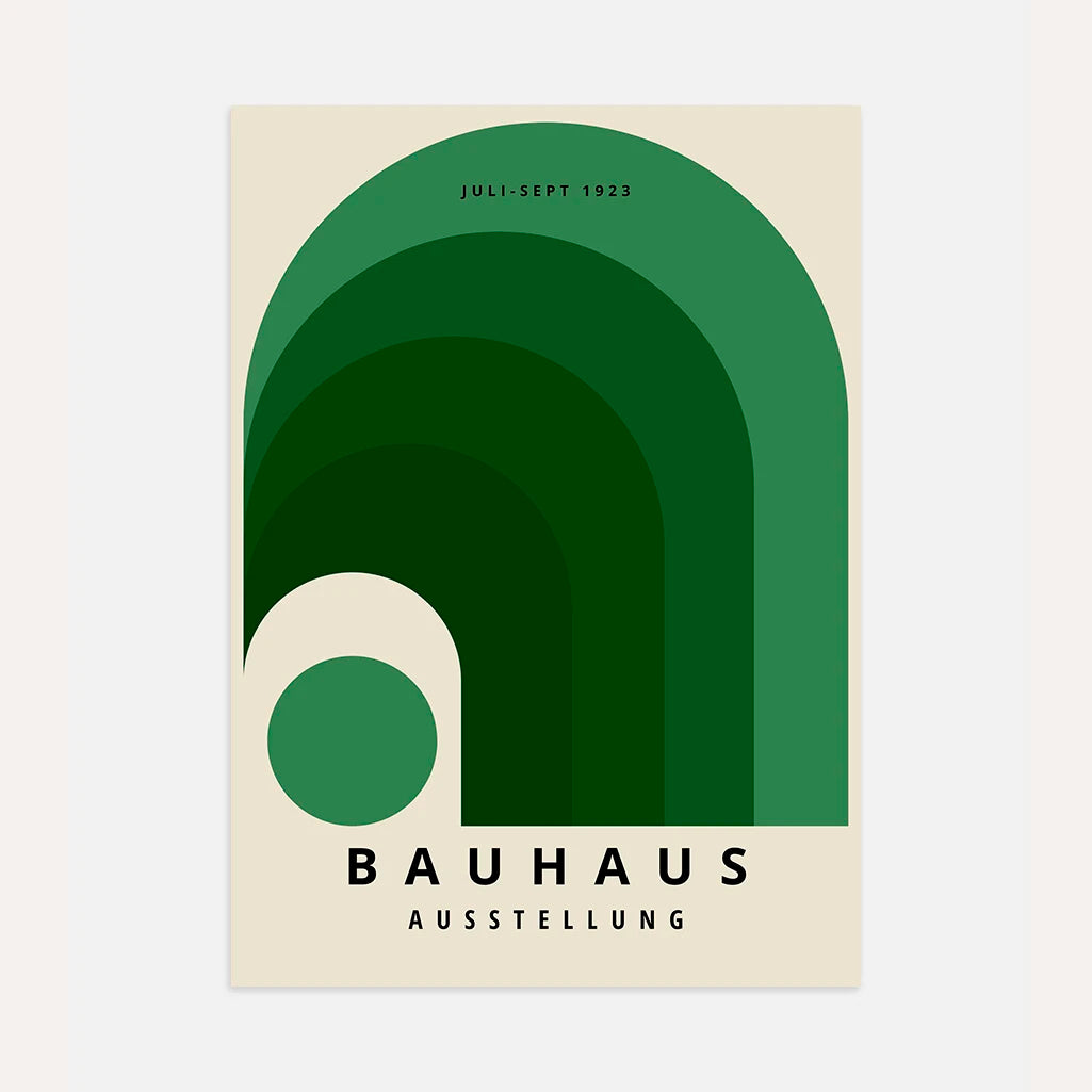 Bauhaus Groene Regenboog Poster