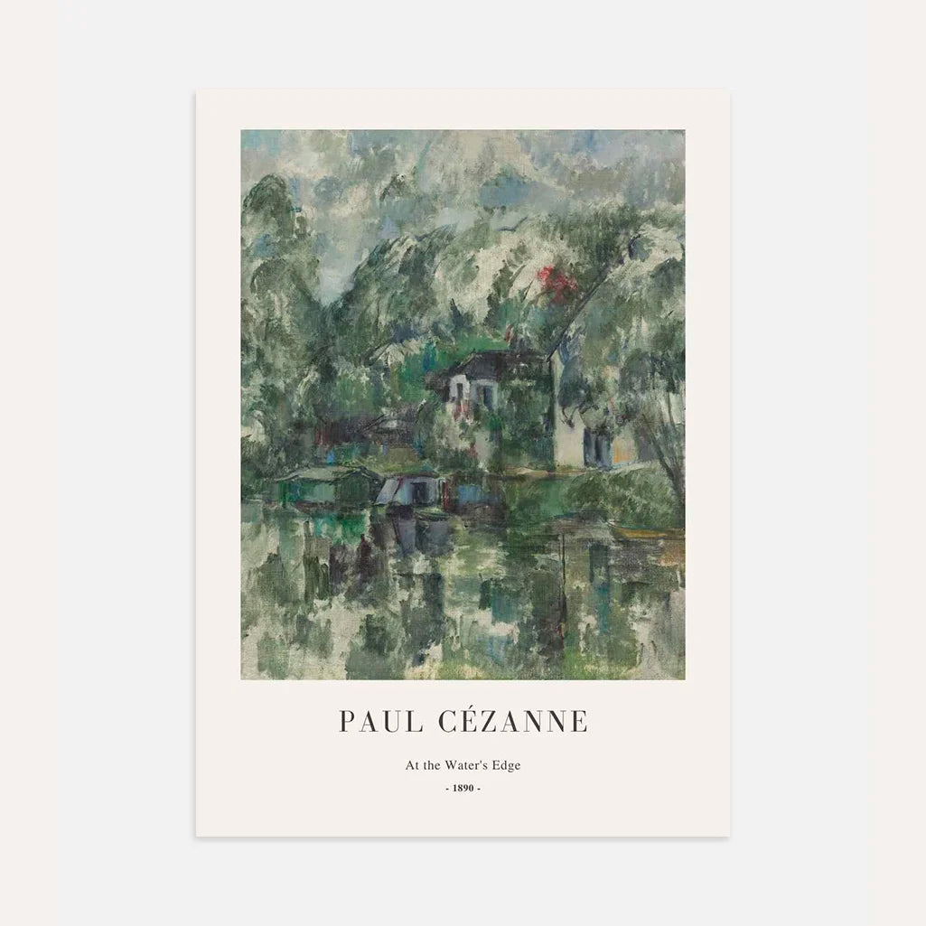 Paul Cézanne At the Water’s Edge Poster