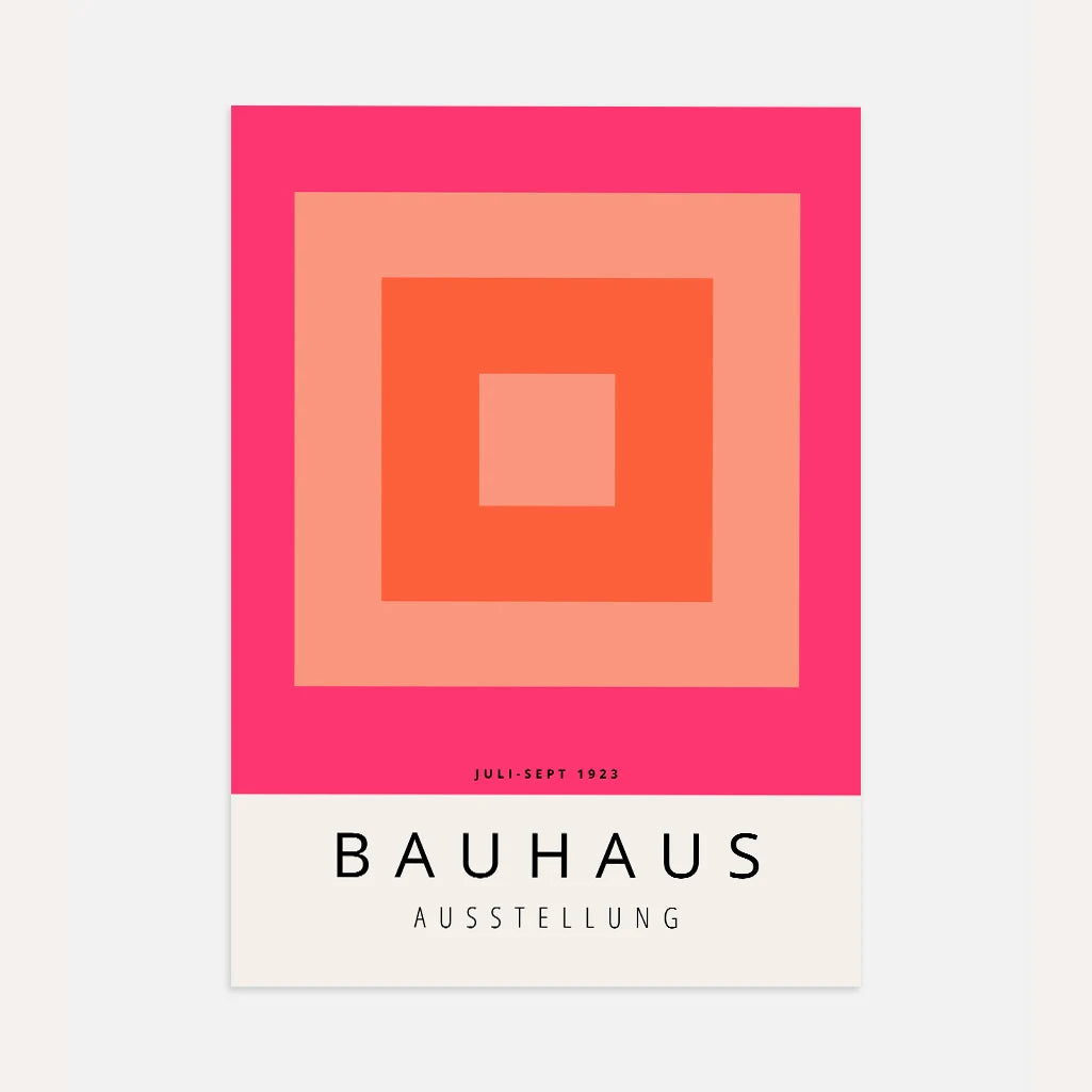 Bauhaus Oranje Poster