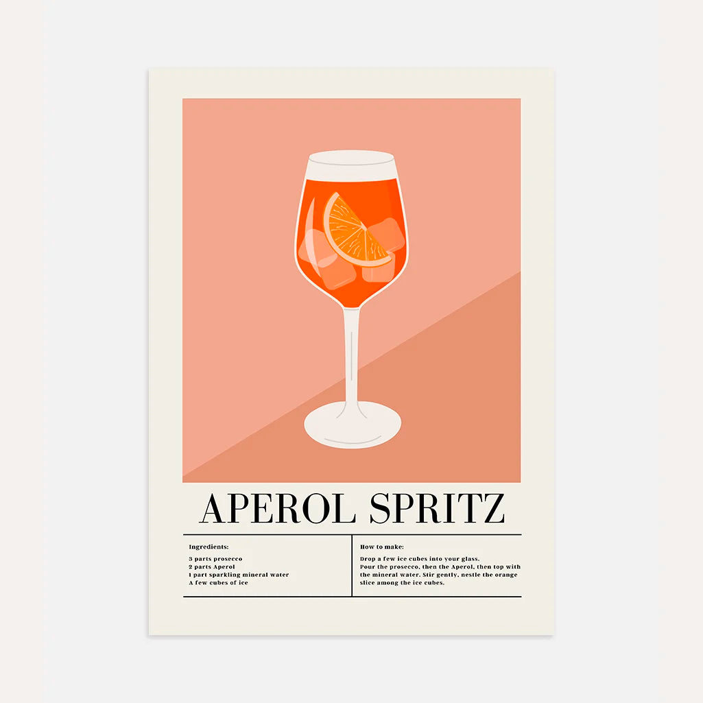 Aperol Spritz grafische poster