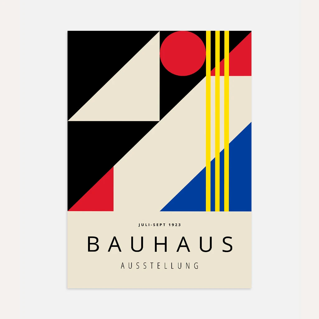 Bauhaus Primaire Kleuren Poster