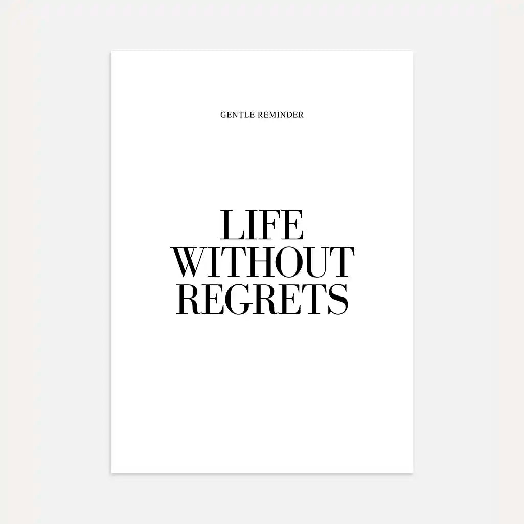 Life Without Regrets Poster