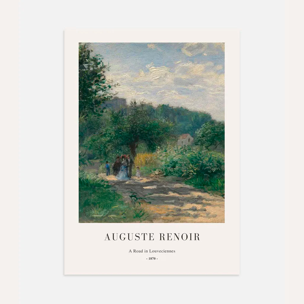 Auguste Renoir – Weg in Louveciennes Poster
