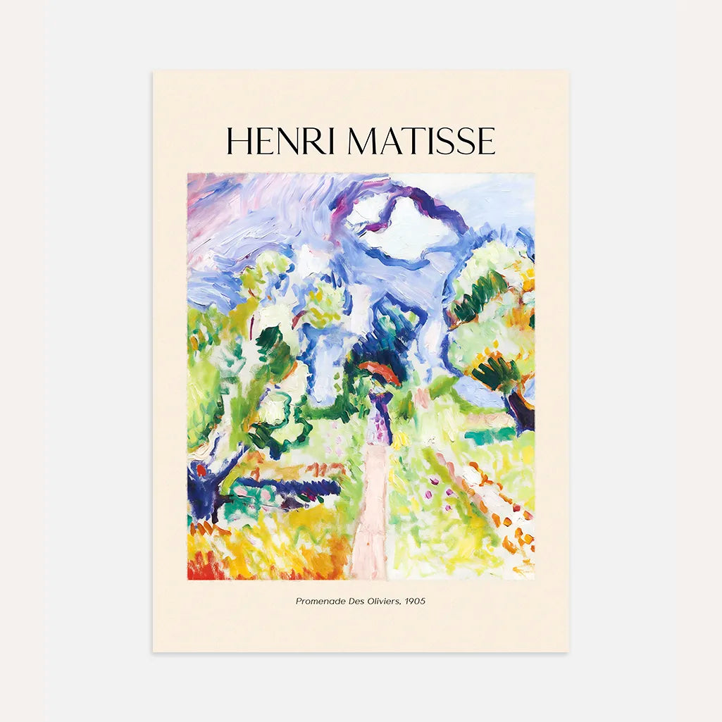 Henri Matisse Poster – Wandeling tussen olijfbomen