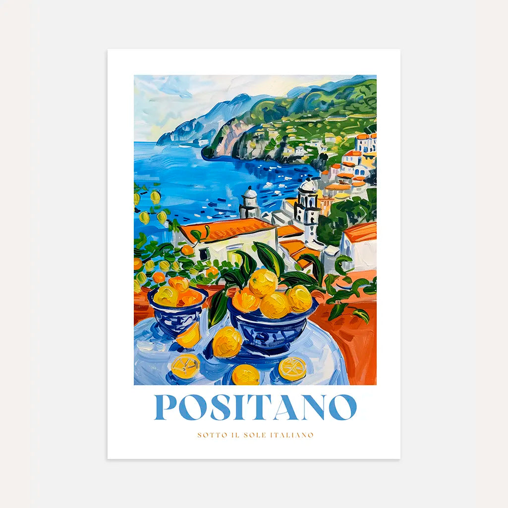 Positano Citroenen Poster