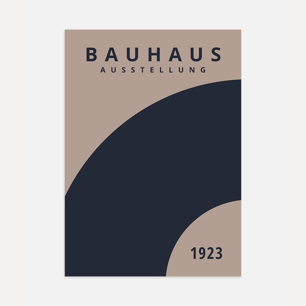 Bauhaus Blauwe Rotatie Poster
