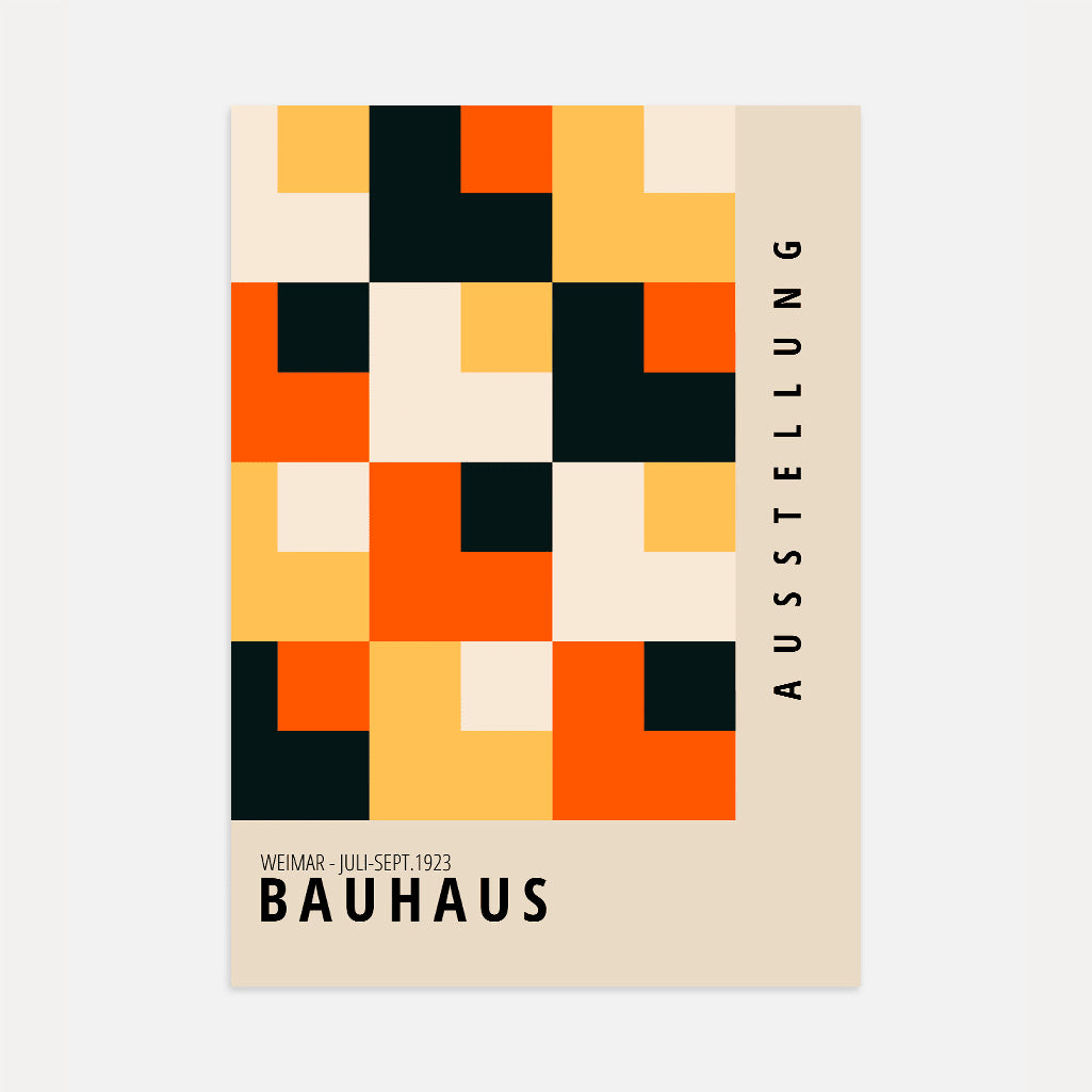 Bauhaus Kleurmozaïek Poster
