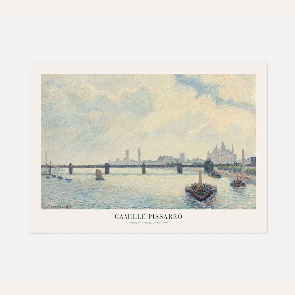 Camille Pissarro – Charing Cross-brug, Londen Poster