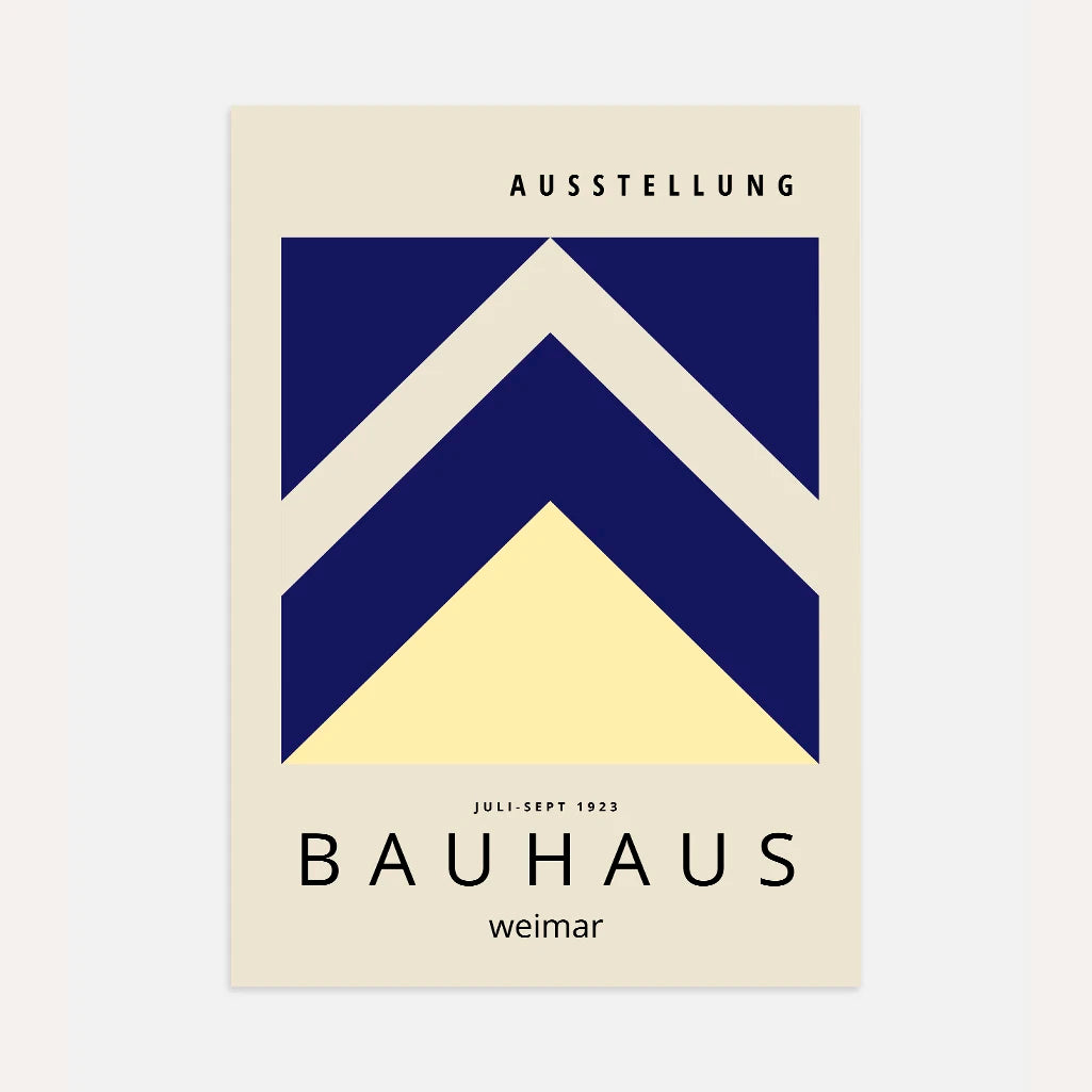 Bauhaus Weimar Geometrische Pijlen Poster