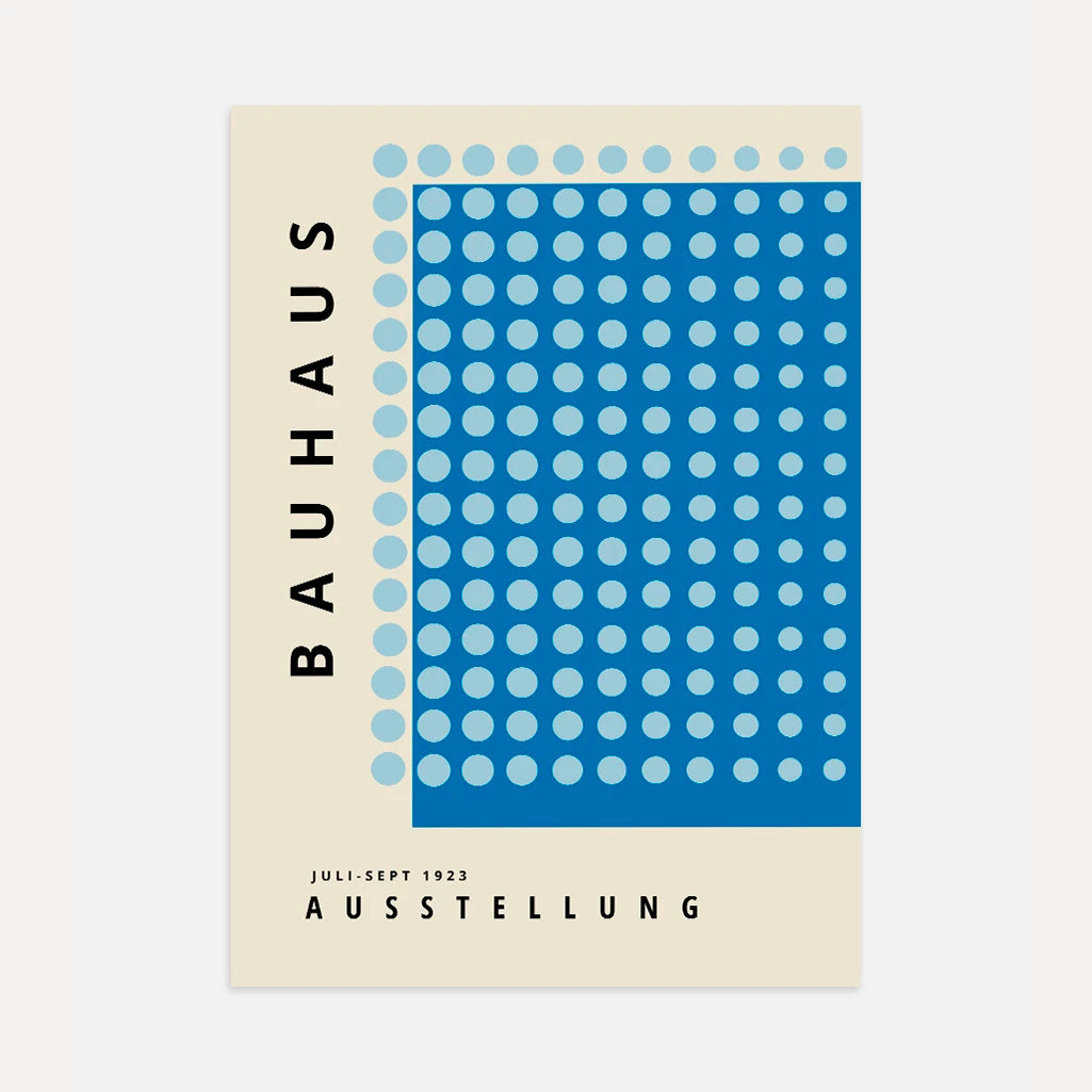 Bauhaus Blauwe Harmonie Poster