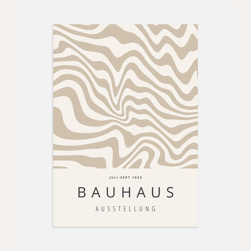 Bauhaus Zachte Golven Poster
