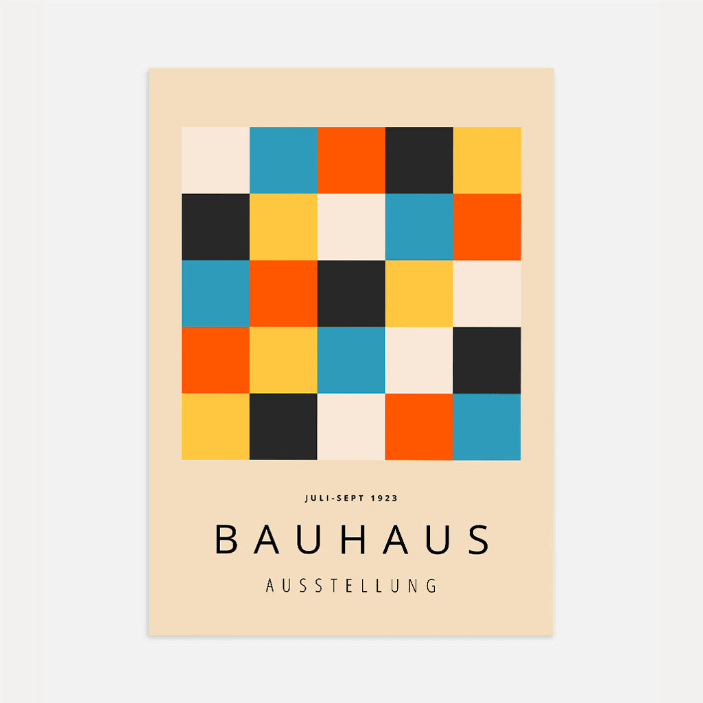 Bauhaus Kleurblokken Poster