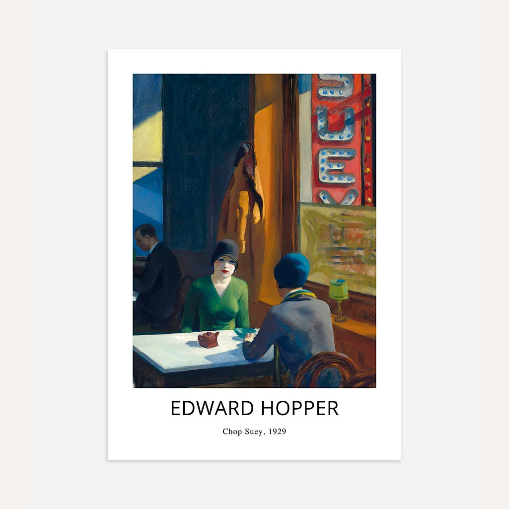 Edward Hopper Poster – Chop Suey - 1929