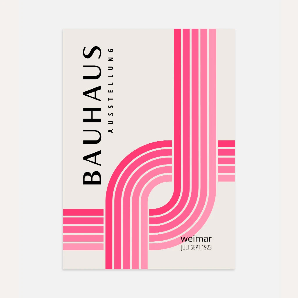 Bauhaus Snijdende Lijnen Poster