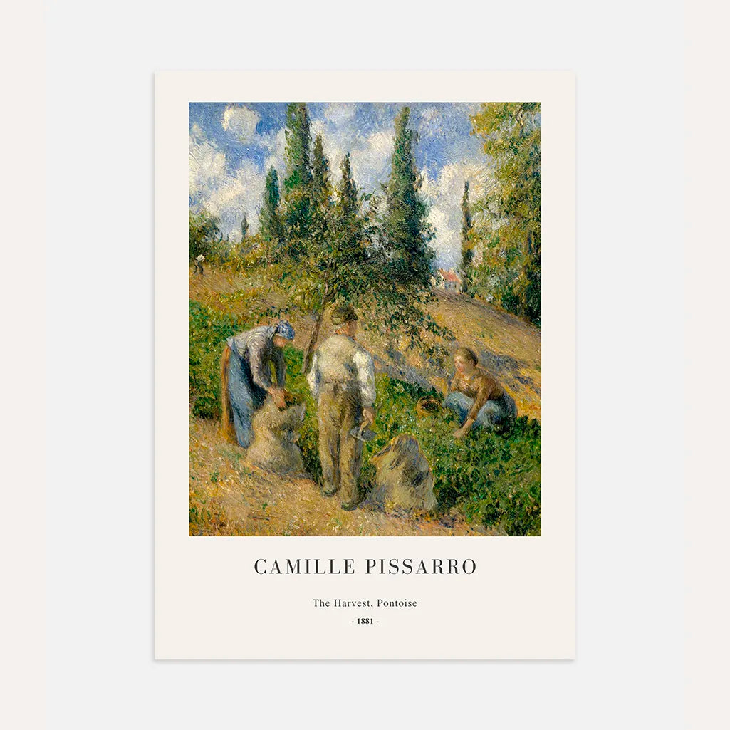 Camille Pissarro – De oogst, Pontoise Poster