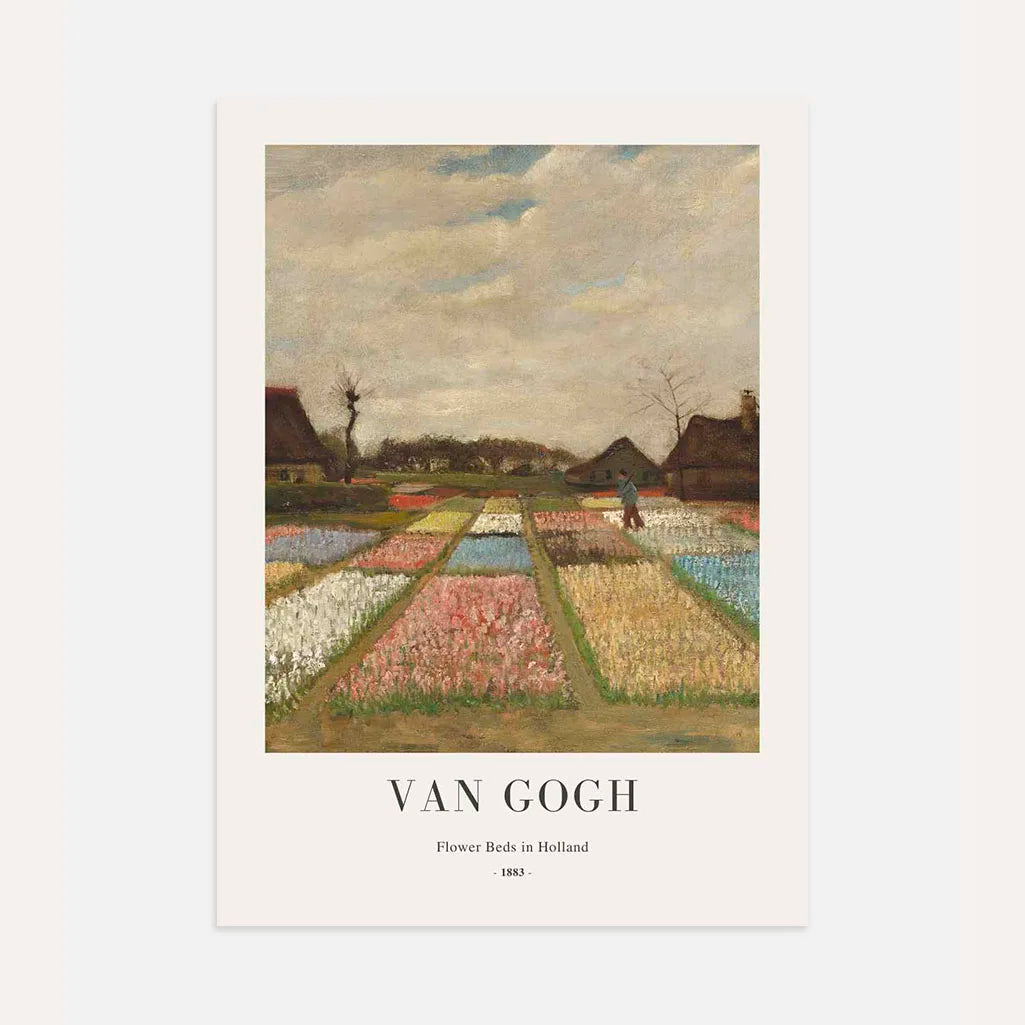 Vincent van Gogh Poster – Bloembedden in Holland