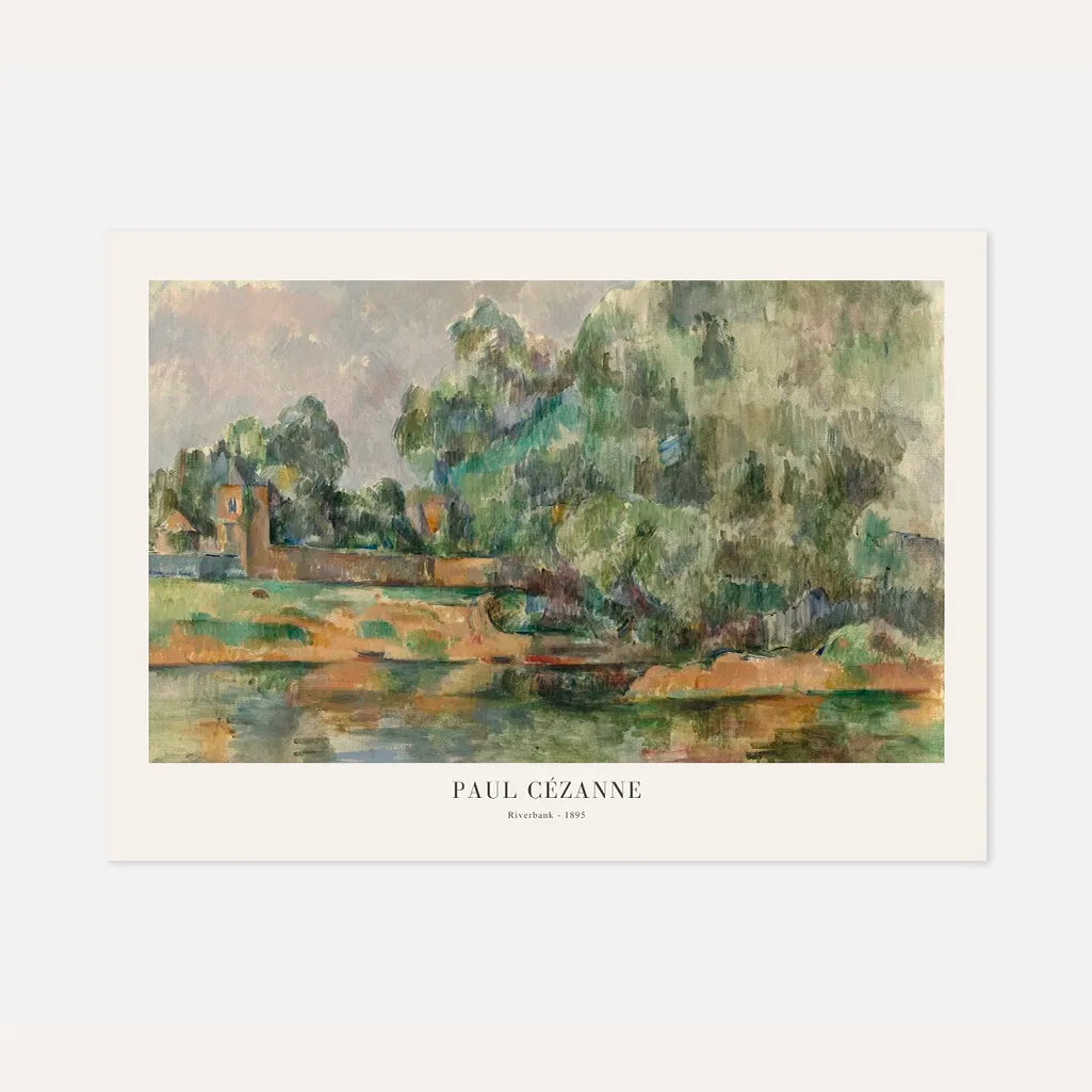 Paul Cézanne – Rivieroeverlandschap Poster