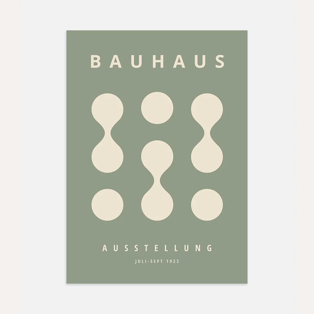 Bauhaus Saliegroen Poster