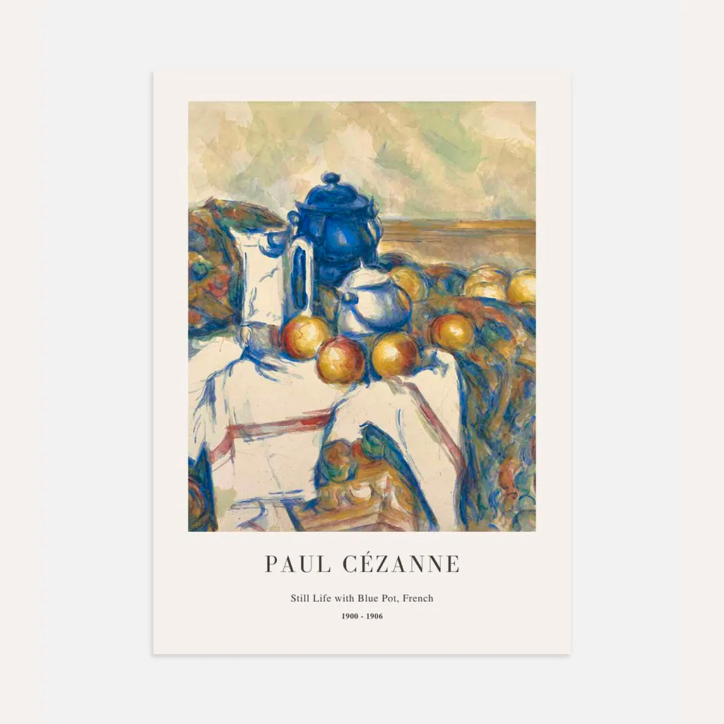 Paul Cézanne – Stilleven met blauwe pot Poster