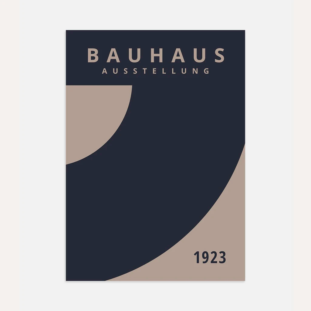 Bauhaus Blauwe Spat Poster