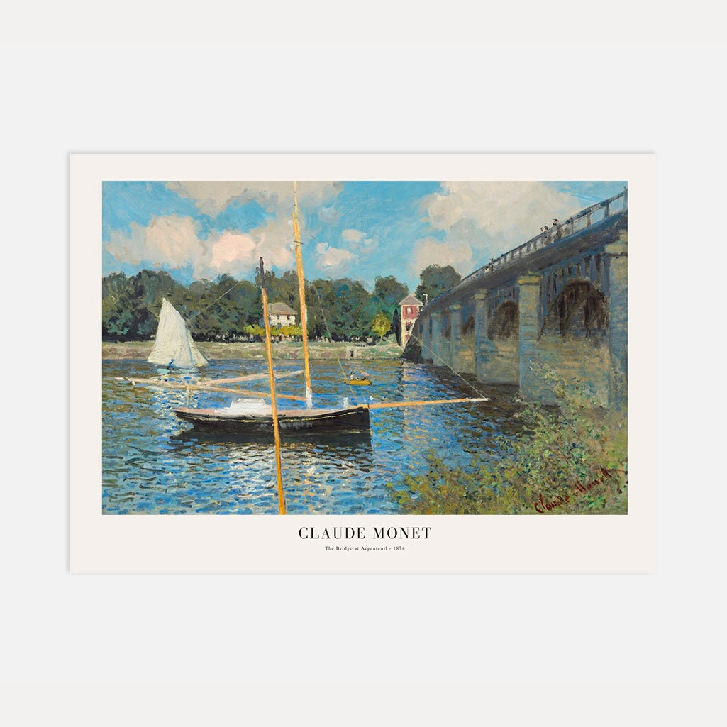 Claude Monet Poster – De brug bij Argenteuil