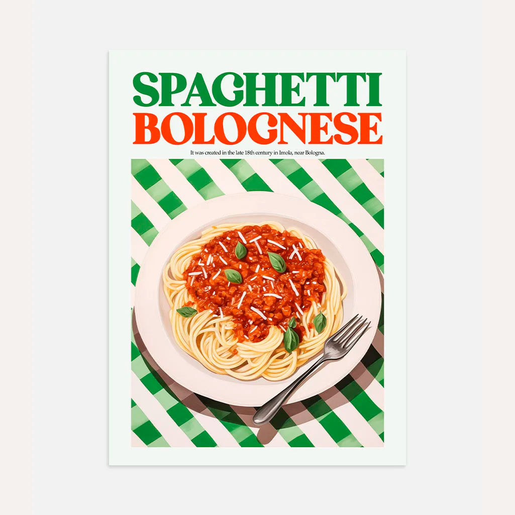 Klassieke Spaghetti Bolognese Poster