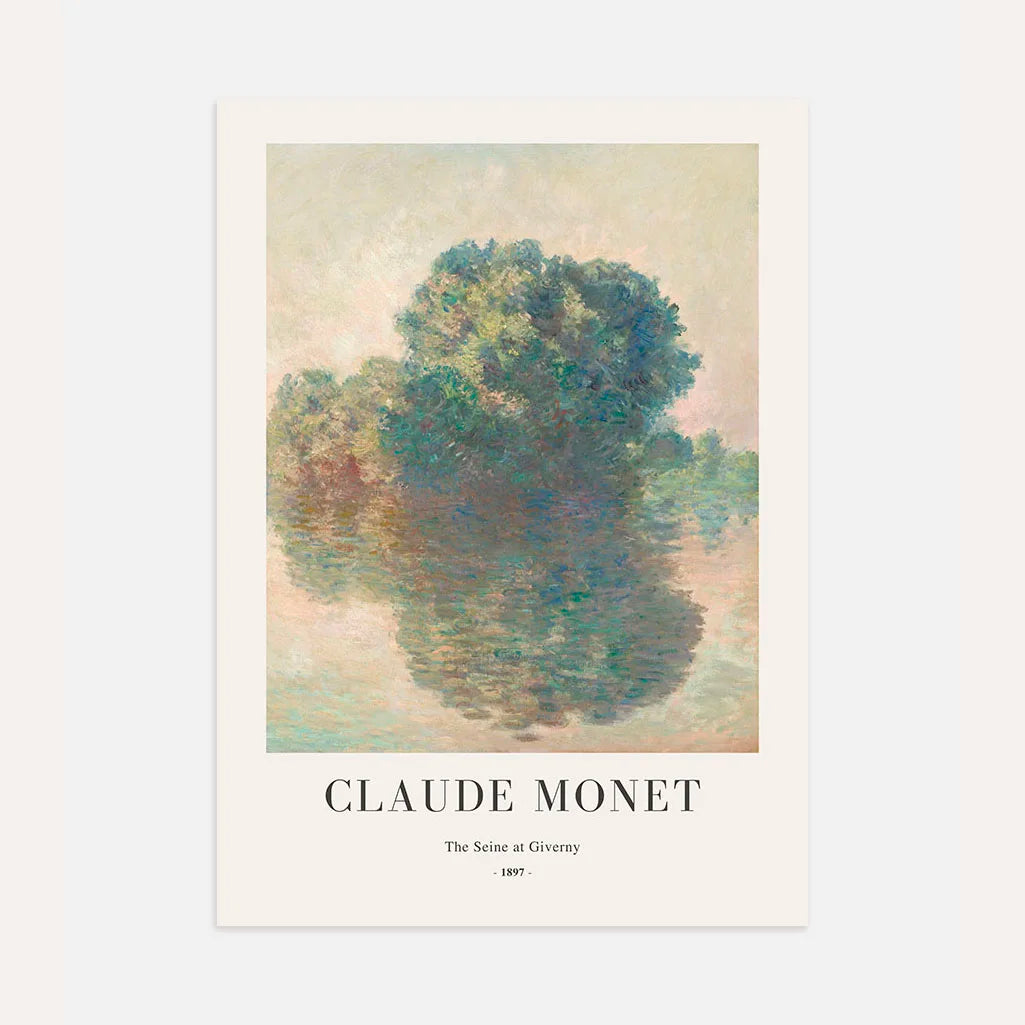 Claude Monet – De Seine in Giverny Poster