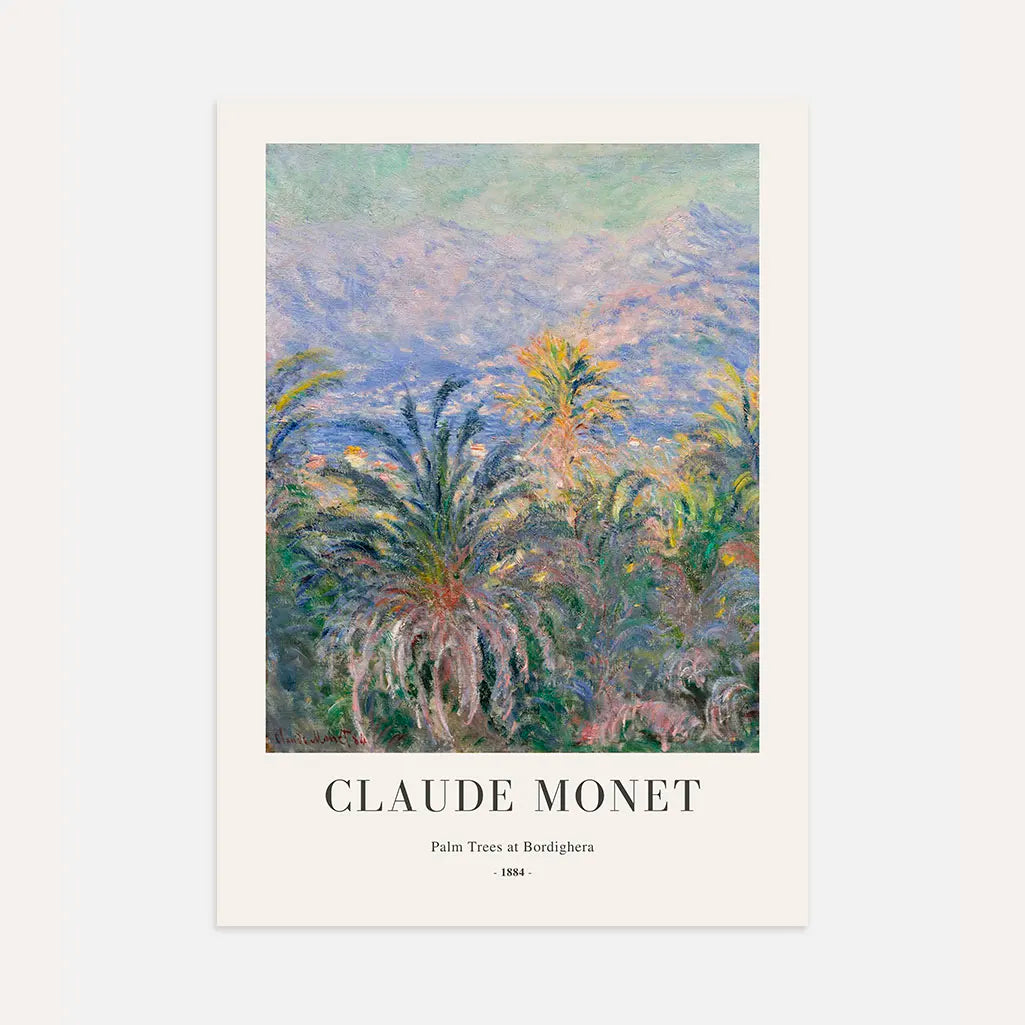 Claude Monet – Palmbomen in Bordighera Poster