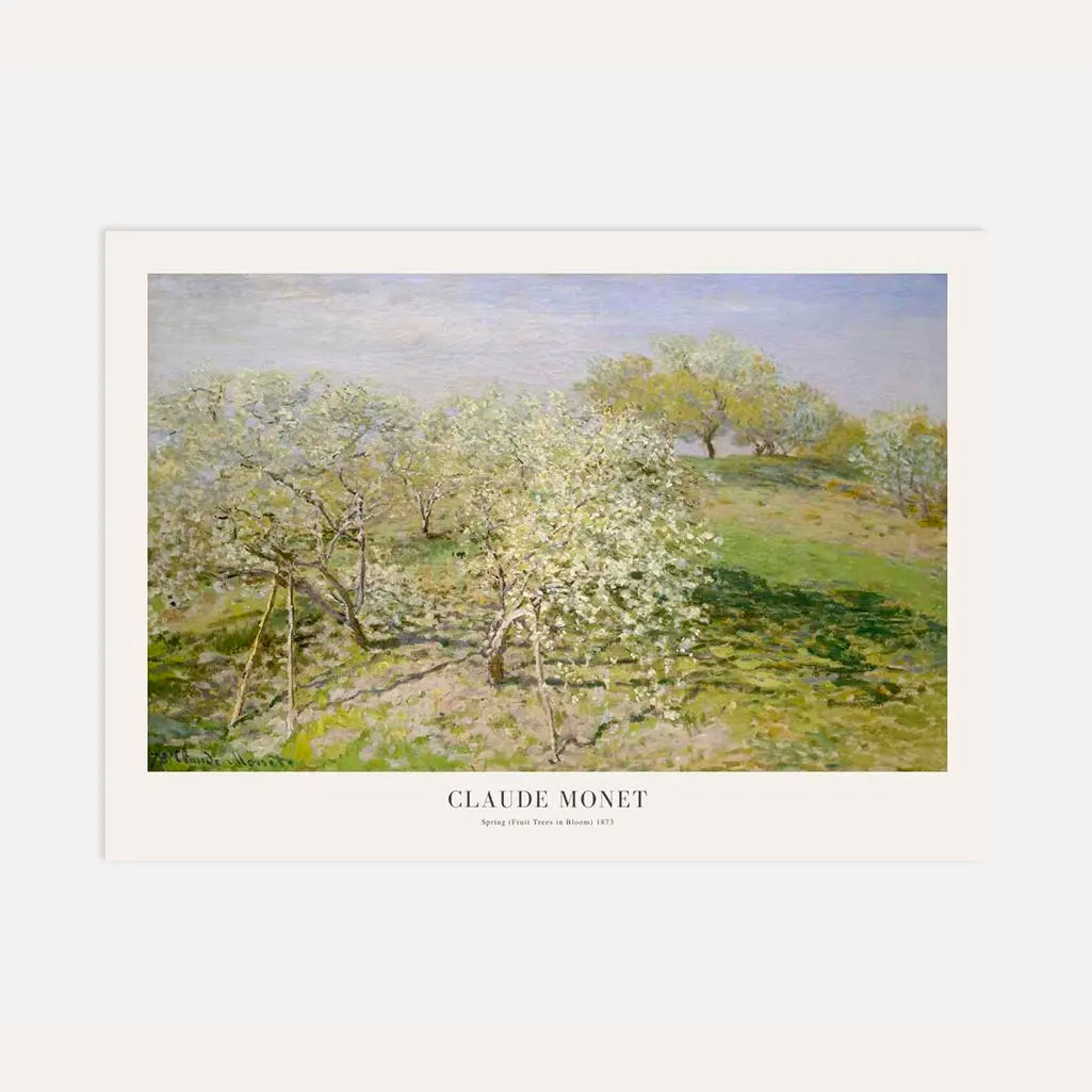 Claude Monet – Lente (Bloeiende fruitbomen) Poster