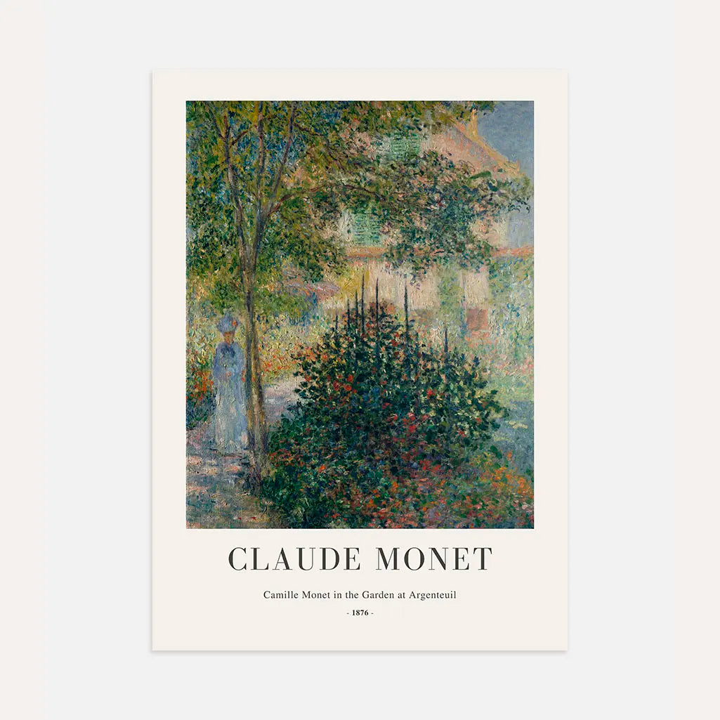 Claude Monet Poster – Camille in de tuin