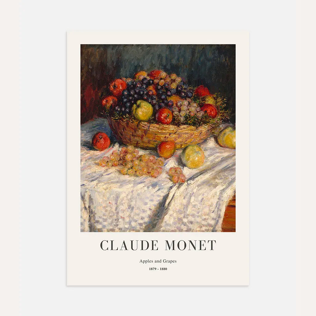 Claude Monet – Appels en druiven Poster