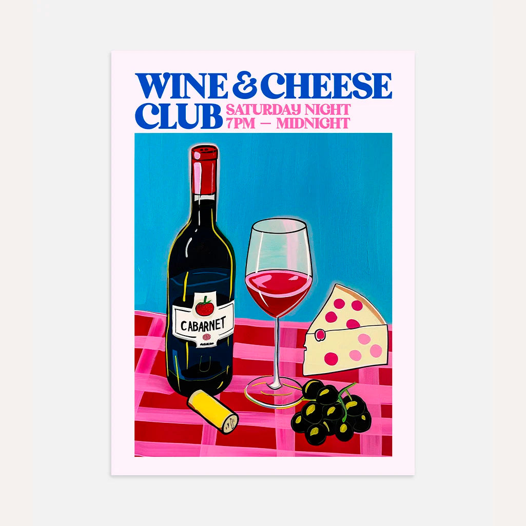 Wijn-Kaas Club poster