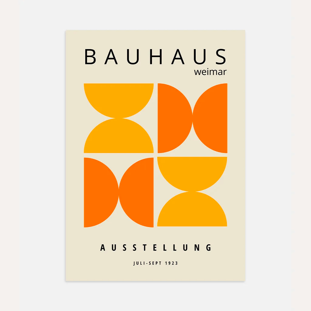 Bauhaus Oranje Energiek Poster