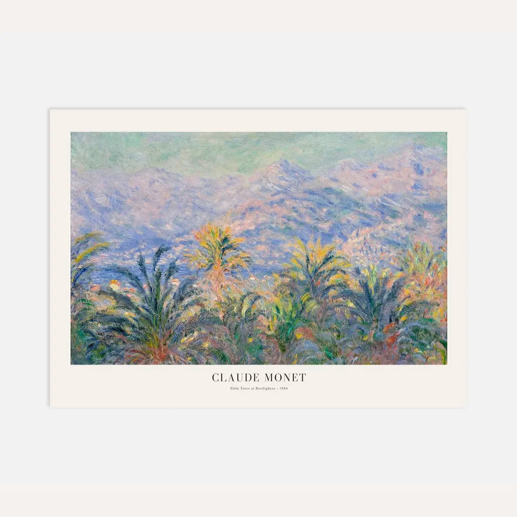 Claude Monet Poster – Palmbomen in Bordighera