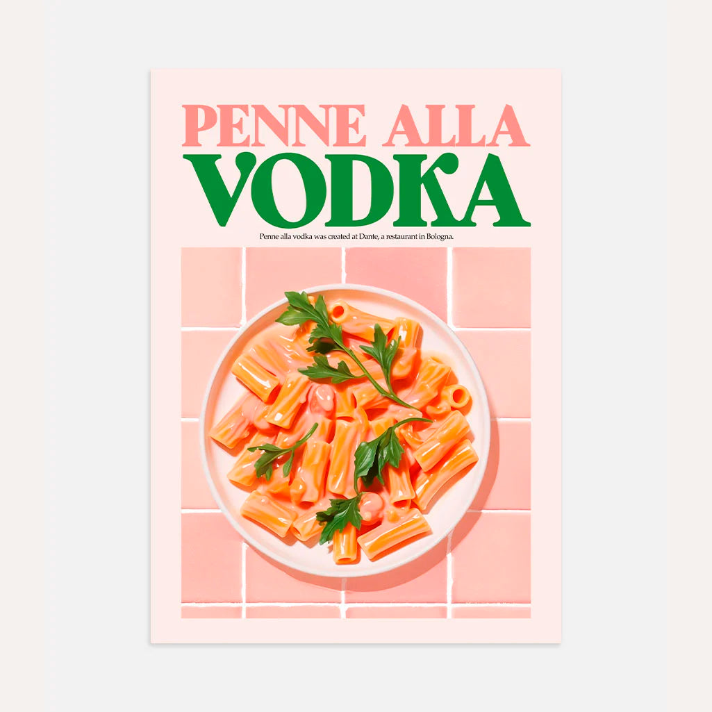 Poster Penne Met Vodkasaus