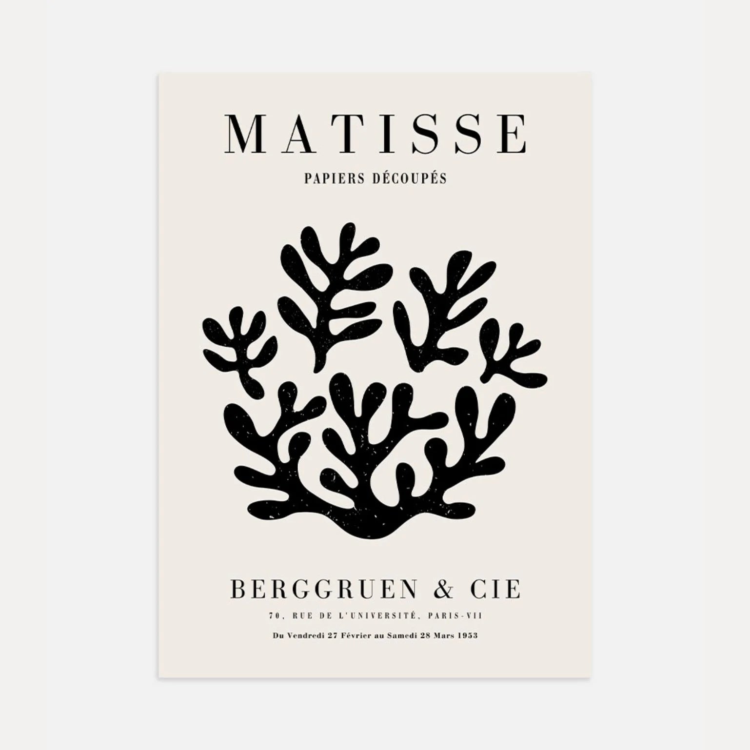 Henri Matisse – Zwarte Koralen Poster