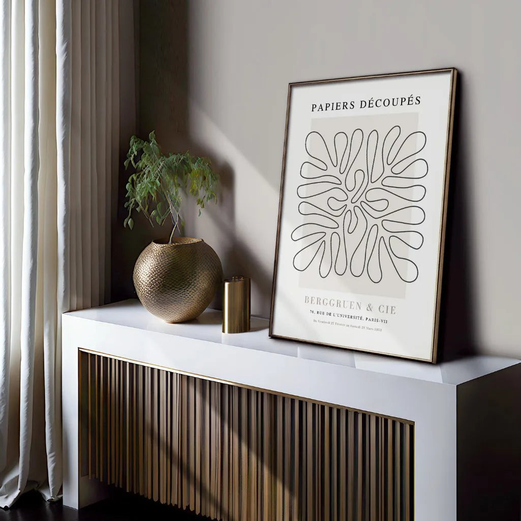 Matisse – Line Art Poster Beige