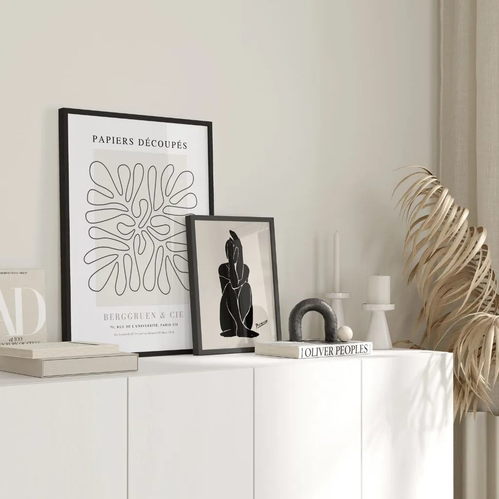 Matisse – Line Art Poster Beige