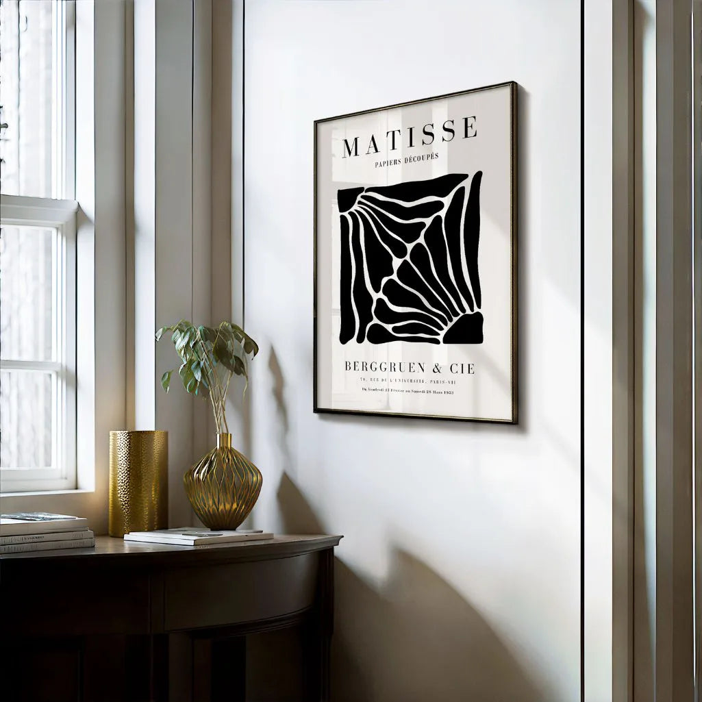 Henri Matisse – Zwarte Florale Silhouetten Poster