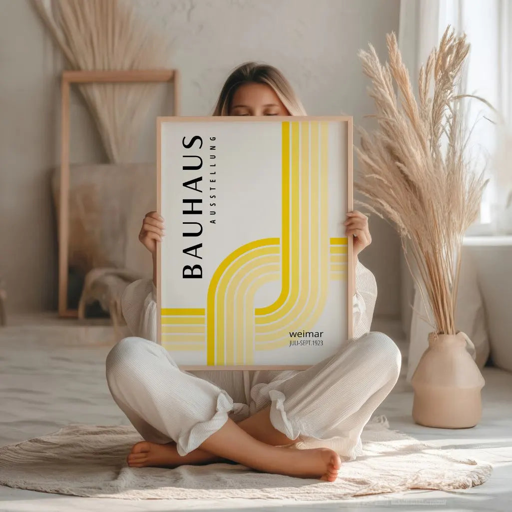 Bauhaus Geel Licht Poster