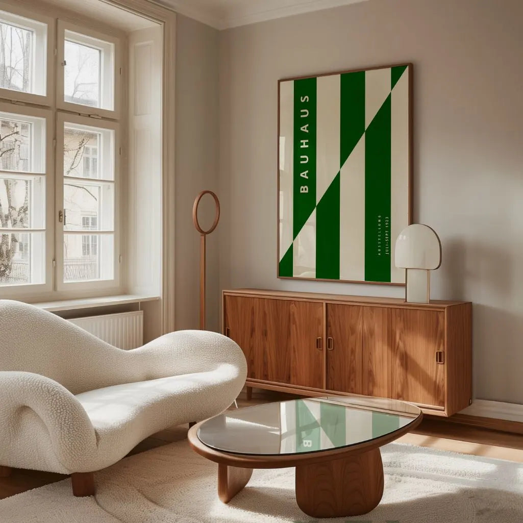 Bauhaus Groen Strak Poster