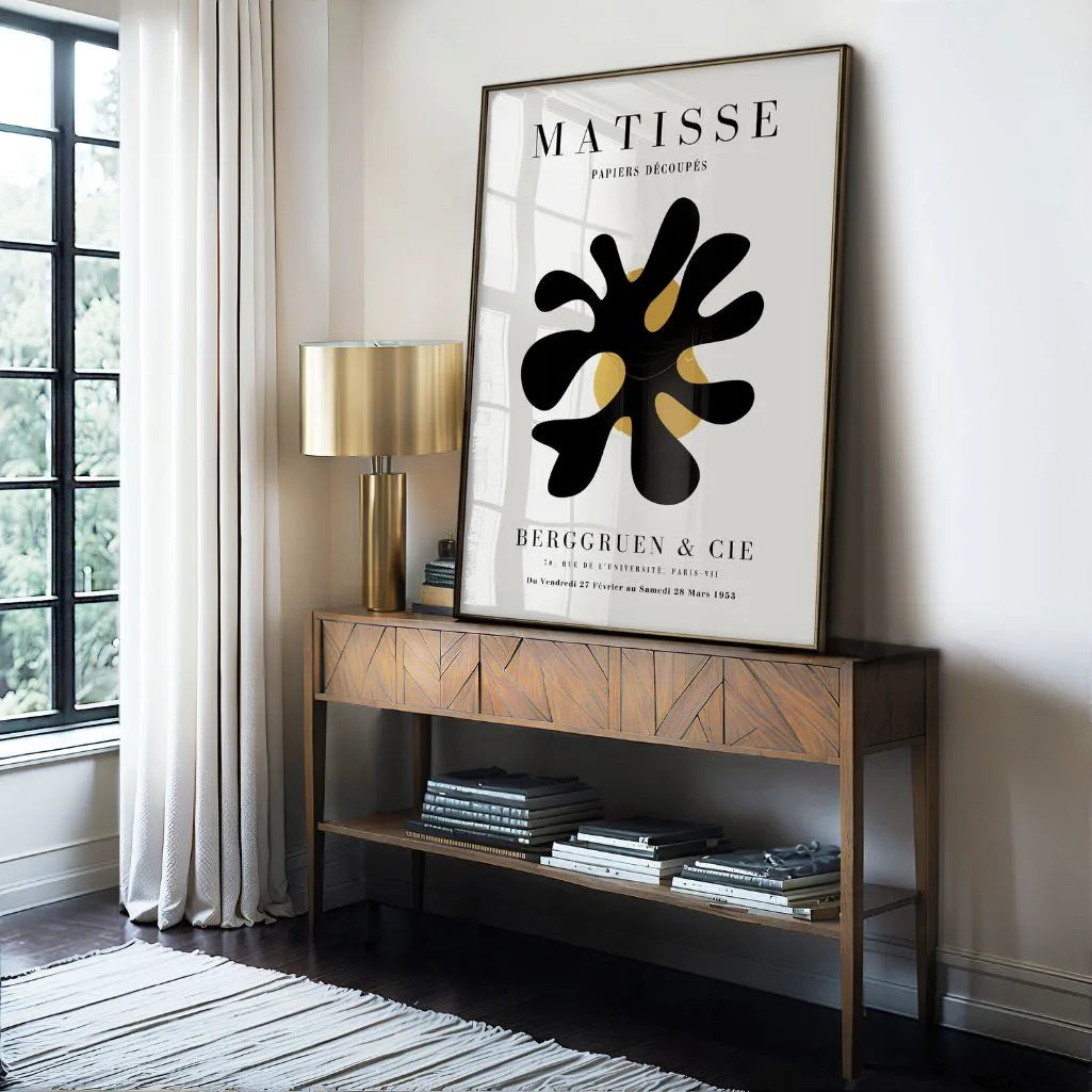 Matisse Zwarte Abstractie Poster