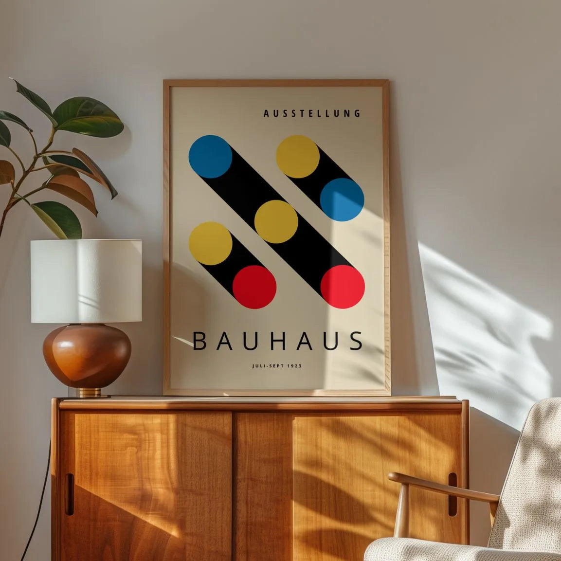 Bauhaus Schaduw Cirkels Poster