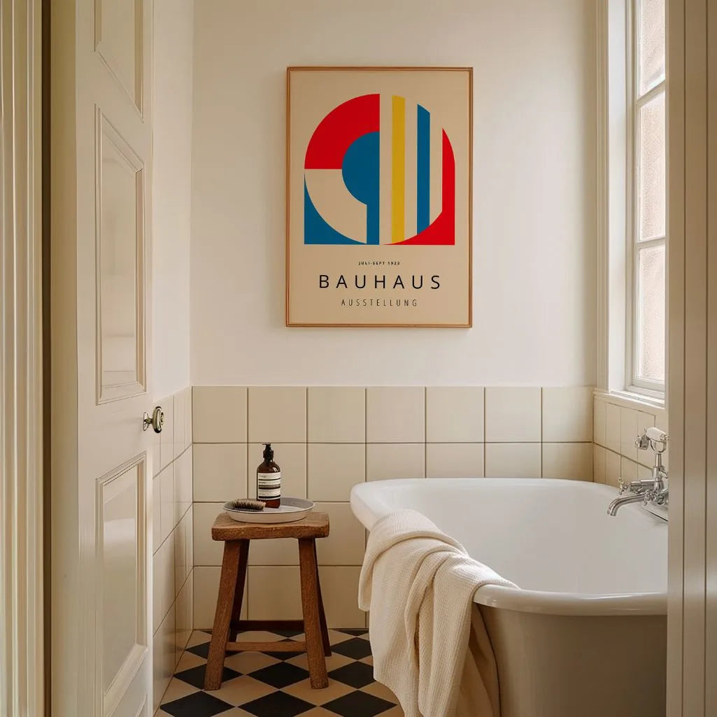 Bauhaus Rood Abstract Poster