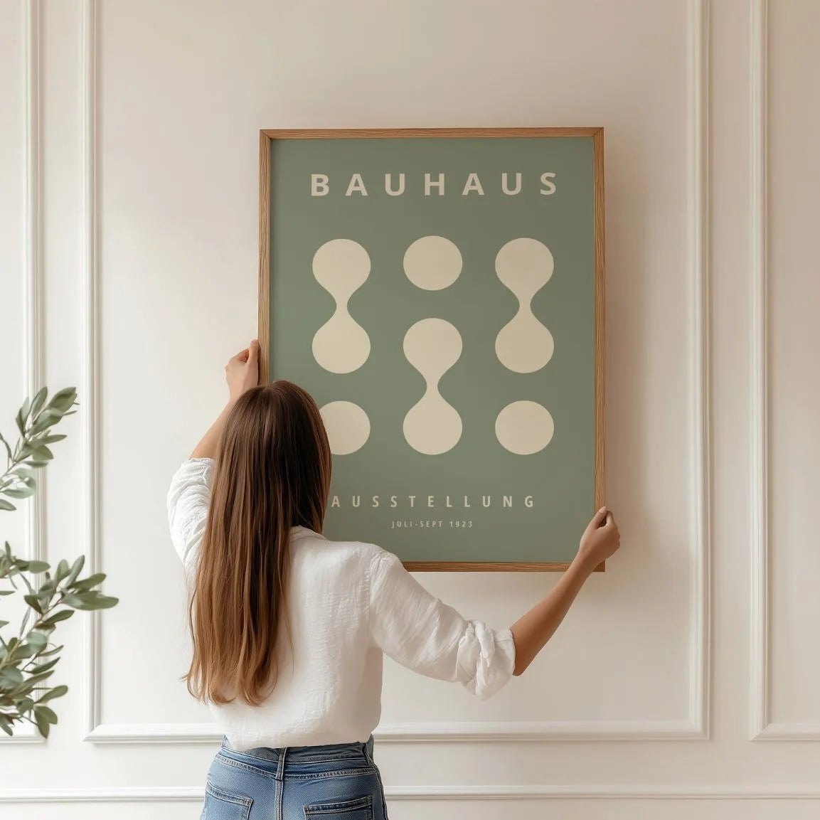 Bauhaus Saliegroen Poster