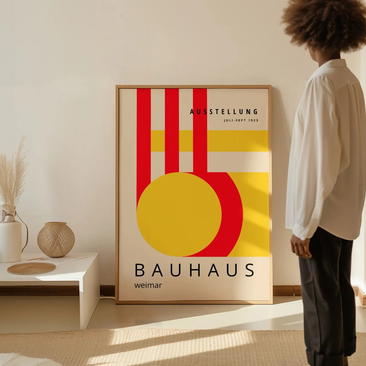 Bauhaus Roodgeel Energie Poster