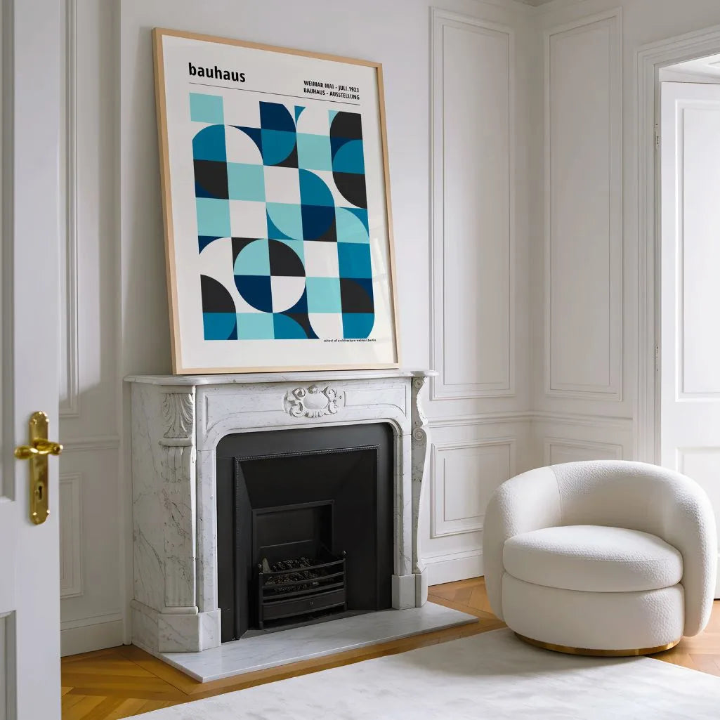 Bauhaus Blauwe Orde Poster
