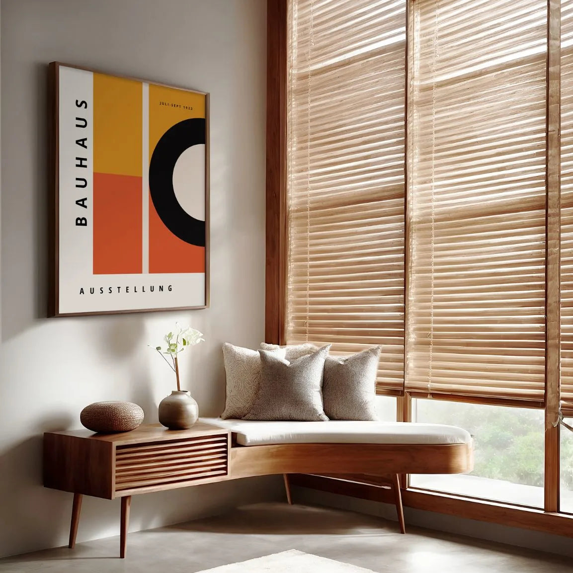 Bauhaus Oranje Ritme Poster