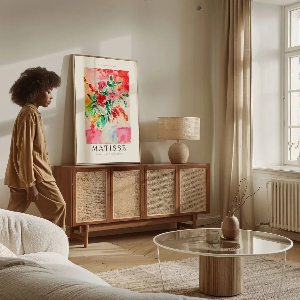 Matisse Rood Bloemen Poster